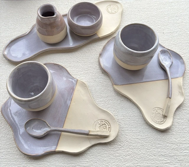 Koffieset Lila